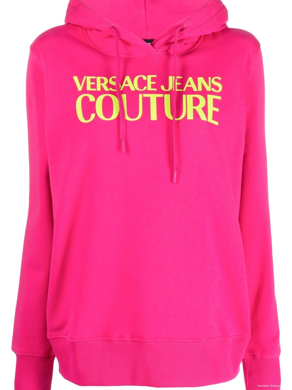 Affordable logo-print Couture Women hoodie detail Versace Jeans 0803